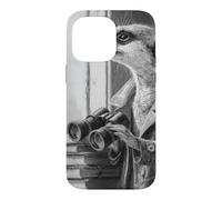 Meerkat Detective Trench Coat Binoculars Noir Art Case for iPhone 14 Pro Max