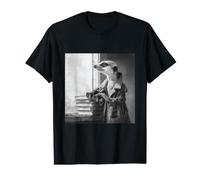 Meerkat Detective Trench Coat Binoculars Noir Art Value Graphic T-Shirt