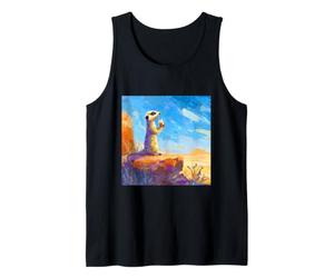 Meerkat Drinking Smoothie Safari Animal Art Tank Top