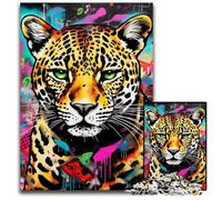 Meerkat Graffiti Painting 1000-Piece Jigsaw Puzzle Impossible Jigsaw Puzzles for Adults for Birthdays And Holidays 50x75CM/19.68x29.52inch
