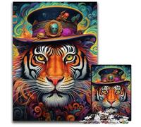 Meerkat Graffiti Painting 1000Pc Adults Jigsaw Puzzle cardboard Jigsaw Perfect Home Or Office Decor, Ideal 26X38CM/10.23x14.96inch