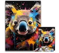 Meerkat Graffiti Painting 1000Pc Adults Jigsaw Puzzle Difficult Puzzles for Adults Perfect for Family Fun on Christmas, Thanksgiving, Birthdays & Easter 50x75CM/19.68x29.52inch