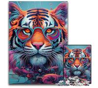 Meerkat Graffiti Painting Jigsaw Puzzles 1000 Pieces for Adults Jigsaw Puzzles Perfect for Family Gatherings, Birthdays, Holidays 26X38CM/10.23x14.96inch