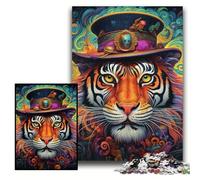 Meerkat Graffiti Painting Jigsaw Puzzles 1000 Pieces for Adults Puzzles for Adults Family Activity, DIY Home Decor, Size 26x38cm