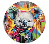 Meerkat Graffiti Painting Jigsaw Puzzles for Adults Adult Jigsaw Puzzles 1000 Pieces for Home Decor,Brain Training 67.5x67.5cm