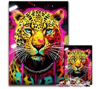 Meerkat Graffiti Painting Puzzle 1000 Pieces Jigsaw Jigsaw Puzzles for Adults Brain Challenge, for Teenagers & Home Decor 26X38CM/10.23x14.96inch