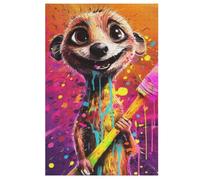 Meerkat Jigsaw Puzzles 1000 Pieces for Adults Wooden Puzzle for Teenagers Educational Games Unique Gift (78×53cm)