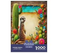 Meerkat Jigsaw Puzzles for Adults Gifts 1000 Pieces Challenging Games Home Decors Brainteasing Cute Animals Jigsaw Puzzle for Adults And Kids 52x38cm/1000pcs