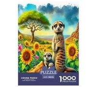 Meerkat Jigsaw Puzzles Puzzle for Adults Kids. 1000 Pieces Great Gifts Challenge Toy Educational Games Home Decoration for Educational Games Gifts 38x26cm/1000pcs