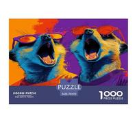 Meerkat Jigsaws 1000 Pieces for Adults Or Families Fit Together Perfectly - A Funny And Artistic Puzzle Wildlife Beautiful Decoration 70x50cm/1000pcs