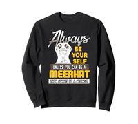 Meerkat Personality Humor Animal Quote Inspiration Sweatshirt