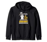 Meerkat Personality Humor Animal Quote Inspiration Zip Hoodie