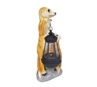 Meerkat Statue | Meerkat Statue | Meerkat Figurine For Garden | Mother And Baby Meerkats Art Sculpture With Solar Light | Garden Statue | Animal Decoration For Balcony, Patio, Yard Ornament