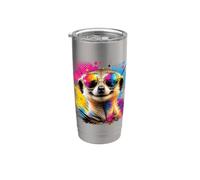 Meerkat Sunglasses Colorful Suricate Safari Animal Stainless Steel Insulated Tumbler