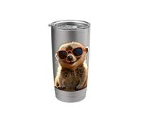 Meerkat with Sunglasses Animal Love Mongoose Cute Suricate Stainless Steel Insulated Tumbler