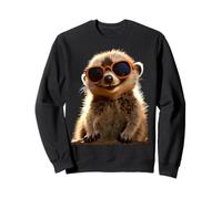 Meerkat With Sunglasses Animal Love Mongoose Cute Suricate Sweatshirt
