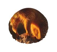 meerkat Women's shower cap, waterproof, reusable, with washable elastic cord, suitable for long hair and braids, ideal for showering.