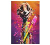 Meerkat Wooden Jigsaw Puzzles, 1000 Piece Puzzle Board Game, Best Gift for Adults And Kids, Family Game, (78×53cm)