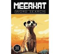 Meerkat Word Search: 50 Animal Puzzles, Word Find, Vocabulary Activity Book for Kids, Adults and Seniors, 50 pages