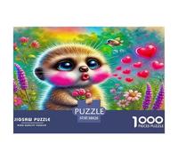 Meerkat1000Pieces JigsawPuzzlesAnimal Mongoose ForAdult Challenging LargePiecePuzzles Age12+byth Challenging The Impossible Difficult Game Uncover The Puzzle 38x26cm/1000pcs