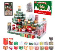 MEESHEEP 300PCS Magnetic Blocks Christmas, Build Exact Models Shown in Pictures | STEM Montessori Toys for Girls & Boys Age 3-10 | Inspiring Creativity, Imagination and Confidence | Stowable