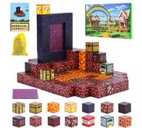 MEESHEEP Magnetic Blocks- 128PCS, Magnetic Building Blocks Set, STEM Montessori Toys, Bithday Gifts for Girls Boys Age 3 4 5 6 7 8 9 10