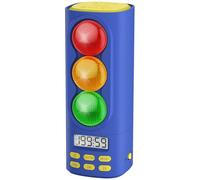 MeesMeek Traffic Light Visual Timer for Kids Adults ADHD Aids: USB-C Rechargeable Countdown/Countup Digital Timer, Pomodoro, 4 Ringtones, 0~95dB Volume Levels for Classroom Kitchen Study Productivity
