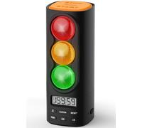 MeesMeek Traffic Light Visual Timer for Kids Adults ADHD Aids: USB-C Rechargeable Countdown/Countup Digital Timer, Pomodoro, 4 Ringtones, 0~95dB Volume Levels for Classroom Kitchen Study Productivity
