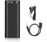 MEESOGA 32 GB Mini Voice Recorder with Noise Reduction, Recorder with Erase Function, Mini Digital Voice Recorder, Audio Recorder for Sessions Interviews Before