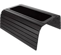 MEESOGA Bamboo Sofa Arm Tray, 43 x 34cm - Foldable Sofa Armrest Tray with Felt Non-Slip Backing, Flexible Couch Armrest Tray for Snack, Drinks & Remote Control - for Square & Gently Curved Sofa-Arms