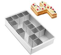 MEESOGA Letters & Numbers Bakeware - Digital Nonstick Adjustable DIY Cake Mold, Alphabet & Number Cake Shape Baking Tool