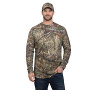 Meet AI Muse Mens Camouflage Shirt Edge Men's Long Sleeve Camouflage T-Shirt, Hunting Camo Pattern, Crew Neck Cotton Jungle t-Shirt (5XL)