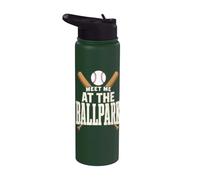 Meet At The Baseball Bats Sport Stainless Steel Insulated Water Bottle