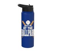 Meet At The Baseball Bats Sport Stainless Steel Insulated Water Bottle