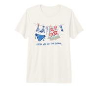 Meet At The Beach Coastal Summer Funny Vacation Aesthetic Premium T-Shirt