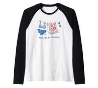 Meet At The Beach Coastal Summer Funny Vacation Aesthetic Raglan Baseball Tee