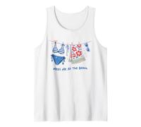 Meet At The Beach Coastal Summer Funny Vacation Aesthetic Tank Top