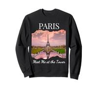 Meet in Paris at the Eiffel Tower in France French Vacation Sweatshirt