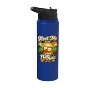 Meet Me at the 19th Hole Funny Golf Golfer Golfing Humor Stainless Steel Insulated Water Bottle
