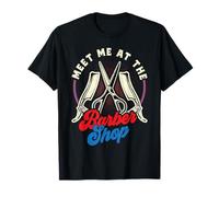 Meet Me at The Barbershop - Funny Coiffure Barber T-Shirt