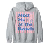 Meet Me At The Beach Starfish Summer Vibes Zip Hoodie