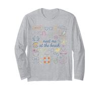 Meet Me At The Beach Summer Vacation Vibes Long Sleeve T-Shirt