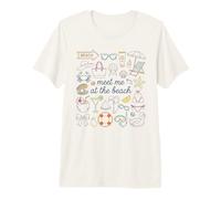 Meet Me At The Beach Summer Vacation Vibes Premium T-Shirt