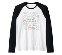 Meet Me At The Beach Summer Vacation Vibes Raglan Baseball Tee