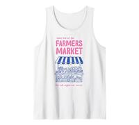 Meet Me at the Farmers Market Let's Talk Veggies Funny Tank Top