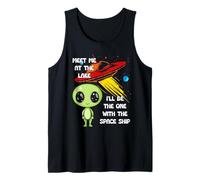 Meet Me At The Lake Alien Spaceship Tee Tank Top