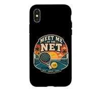 Meet Me At The Net - Funny Padel Pun Match Case for iPhone X/XS