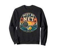 Meet Me At The Net - Funny Padel Pun Match Sweatshirt