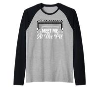 Meet Me At The Pit Vibraphone Passion Raglan Baseball Tee