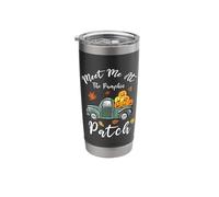 Meet Me At The Pumpkin Patch, Funny Fall Season Harvest Stainless Steel Insulated Tumbler